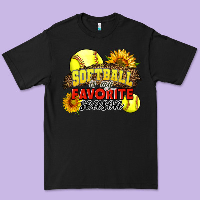 Softball Is My Favorite Season Premium Tee Designed By Lillyallendesigns