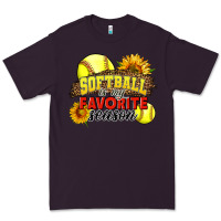 Plum Softball Is My Favorite Season Premium Tee - LillyAllenDesigns