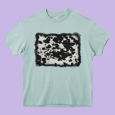Cowhide Background Heavy Core Tee Designed By Adodesignshop