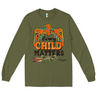 Army Green every child matters thunderbird Long Sleeve Tee - BarkalooDesign