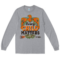 Heather Grey every child matters thunderbird Long Sleeve Tee - BarkalooDesign