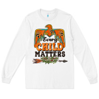 White every child matters thunderbird Long Sleeve Tee - BarkalooDesign