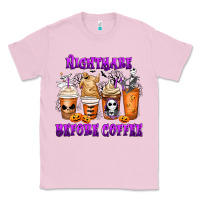 Bubblegum Pink Nightmare Before Coffee Cups Classic Tee - MaliasSmallBusiness