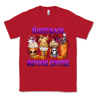Red Nightmare Before Coffee Cups Classic Tee - MaliasSmallBusiness