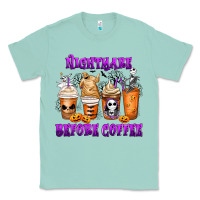 Seafoam Nightmare Before Coffee Cups Classic Tee - MaliasSmallBusiness