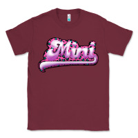 Burgundy Mini Leopard Classic Tee - RanaPortraitStore