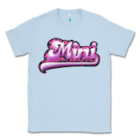 Dusty Blue Mini Leopard Classic Tee - RanaPortraitStore