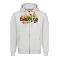 Dove Grey cinco de mayo director Zipper Hoodie - CowGirlArtShop