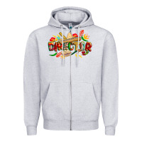 Heather Grey cinco de mayo director Zipper Hoodie - CowGirlArtShop