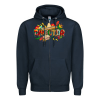 Navy cinco de mayo director Zipper Hoodie - CowGirlArtShop