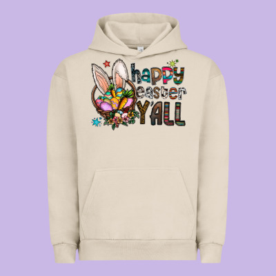 Happy Easter Y'all Urban Hoodie Designed By Cowhidedigitalart