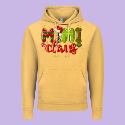 Mimi Claus Vintage Hoodie Designed By Maliassmallbusiness