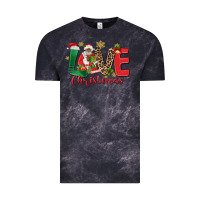Cloud Black love christmas black santa Vintage Tee - MaliasSmallBusiness