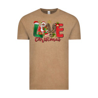 Vintage Coffee love christmas black santa Vintage Tee - MaliasSmallBusiness