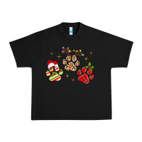 Black christmas paws Urban Heavy Tee - MaliasSmallBusiness