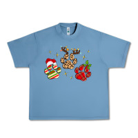 Pebble Blue christmas paws Urban Heavy Tee - MaliasSmallBusiness