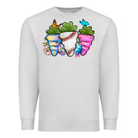 Dove Grey Easter Day Baseball Easter sports carrots Premium Sweatshirt - OliviaCreatesArt