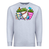 Heather Grey Easter Day Baseball Easter sports carrots Premium Sweatshirt - OliviaCreatesArt