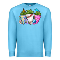 Ocean Blue Easter Day Baseball Easter sports carrots Premium Sweatshirt - OliviaCreatesArt