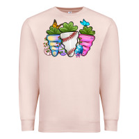 Pale Pink Easter Day Baseball Easter sports carrots Premium Sweatshirt - OliviaCreatesArt