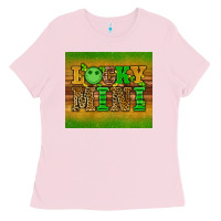 Bubblegum Pink st patricks day lucky mini Ladies Tee - Artiststas