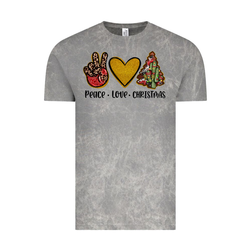 Peace Love Christmas Vintage Tee by JahusDesignShop | Teevron
