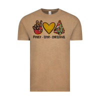 Vintage Coffee peace love christmas Vintage Tee - JahusDesignShop