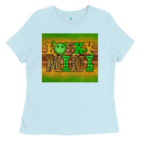 Baby Blue st patricks day lucky mini Ladies Tee - Artiststas
