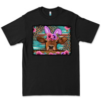 Black easter floral leopard cow Premium Tee - Jasminsmagicworld