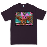 Plum easter floral leopard cow Premium Tee - Jasminsmagicworld