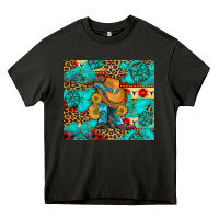 Asphalt cowboy boots with turquoise and aztec Heavy Core Tee - Artiststas