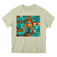 Mossy cowboy boots with turquoise and aztec Heavy Core Tee - Artiststas