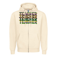 Sandshell teacher mardi gras Zipper Hoodie - CowGirlArtShop