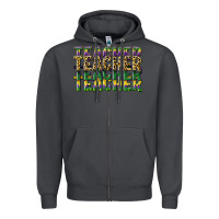 Smoke teacher mardi gras Zipper Hoodie - CowGirlArtShop