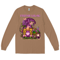 Toasted Coconut fresh lilac gnome Long Sleeve Tee - BarkalooDesign