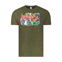 Vintage Olive Happy Easter Vintage Tee - NancyCooperArtShop