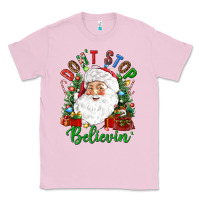 Bubblegum Pink Don't stop believin' Classic Tee - NancyCooperArtShop