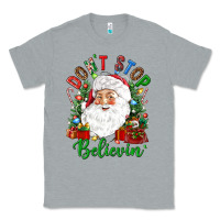 Heather Grey Don't stop believin' Classic Tee - NancyCooperArtShop