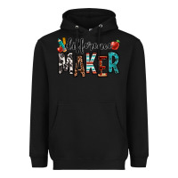 Black difference maker teacher Heavyweight Hoodie - OliviaCreatesArt