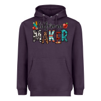 Plum difference maker teacher Heavyweight Hoodie - OliviaCreatesArt