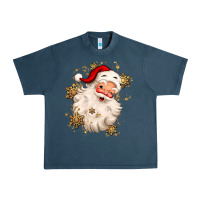 Midnight Navy Christmas santa claus Urban Heavy Tee - MaliasSmallBusiness