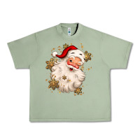 Oil Green Christmas santa claus Urban Heavy Tee - MaliasSmallBusiness