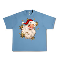 Pebble Blue Christmas santa claus Urban Heavy Tee - MaliasSmallBusiness
