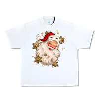 White Christmas santa claus Urban Heavy Tee - MaliasSmallBusiness