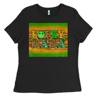 Black st patricks day lucky mama Ladies Tee - Artiststas