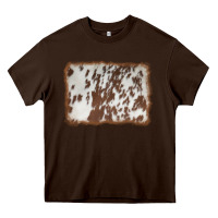 Chocolate Brown cowhide background Heavy Core Tee - AdoDesignShop