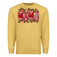 Antique Gold Pink leopard mama Premium Sweatshirt - FaDigitalArtStudio