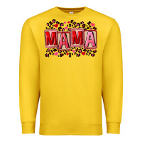 Lemon Pink leopard mama Premium Sweatshirt - FaDigitalArtStudio