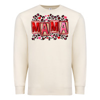Sandshell Pink leopard mama Premium Sweatshirt - FaDigitalArtStudio