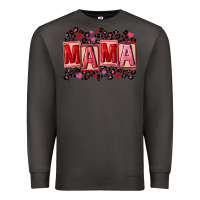 Smoke Pink leopard mama Premium Sweatshirt - FaDigitalArtStudio
